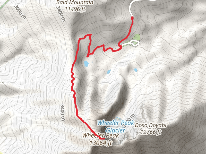 Wheeler Peak and Glacier Trail