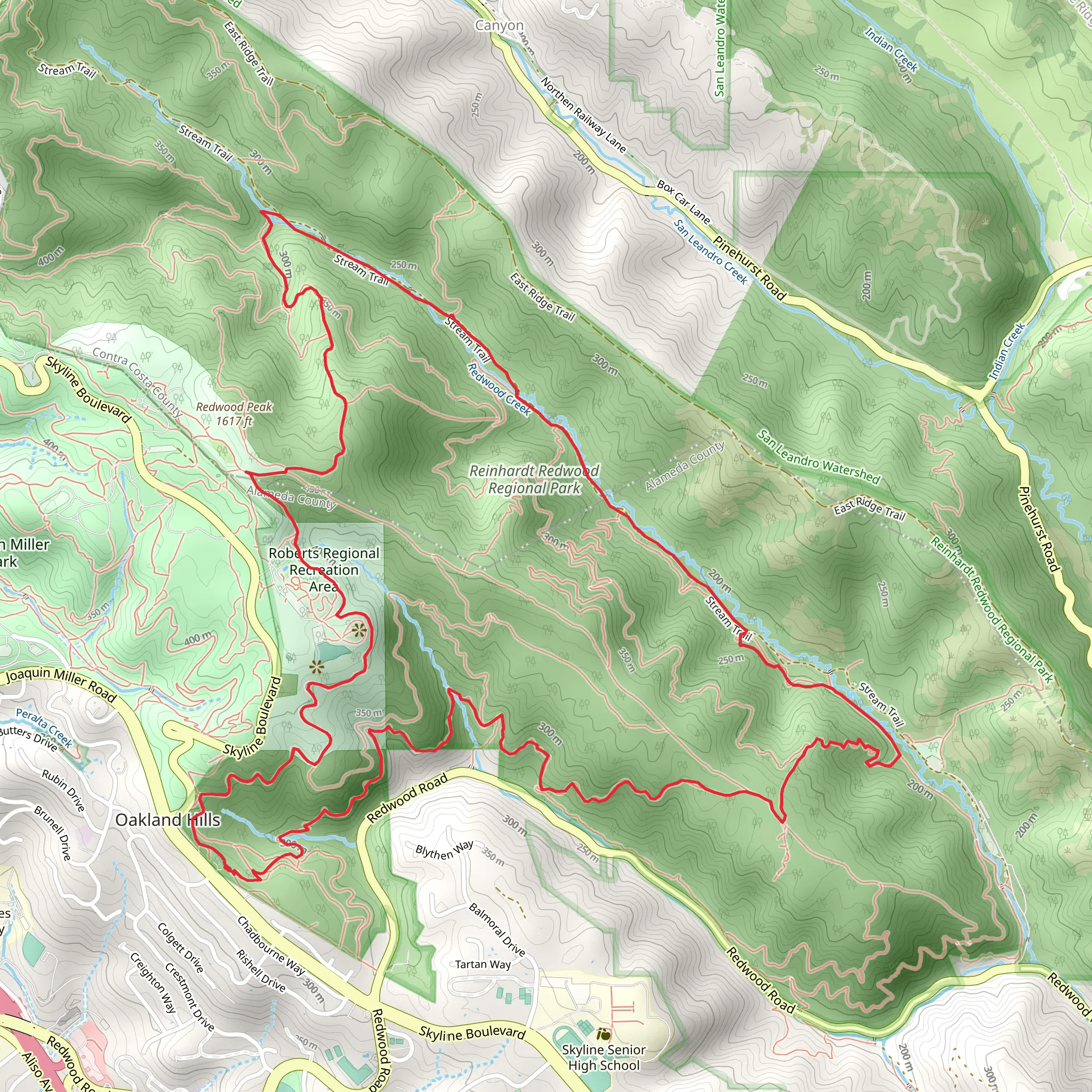 Golden Spike, Orchard and Star Flower Loop Trail mobile static map