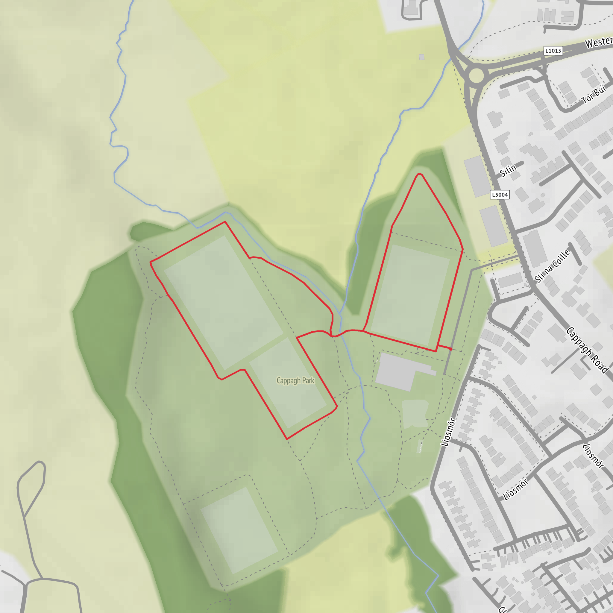Cappagh Park double Loop mobile static map