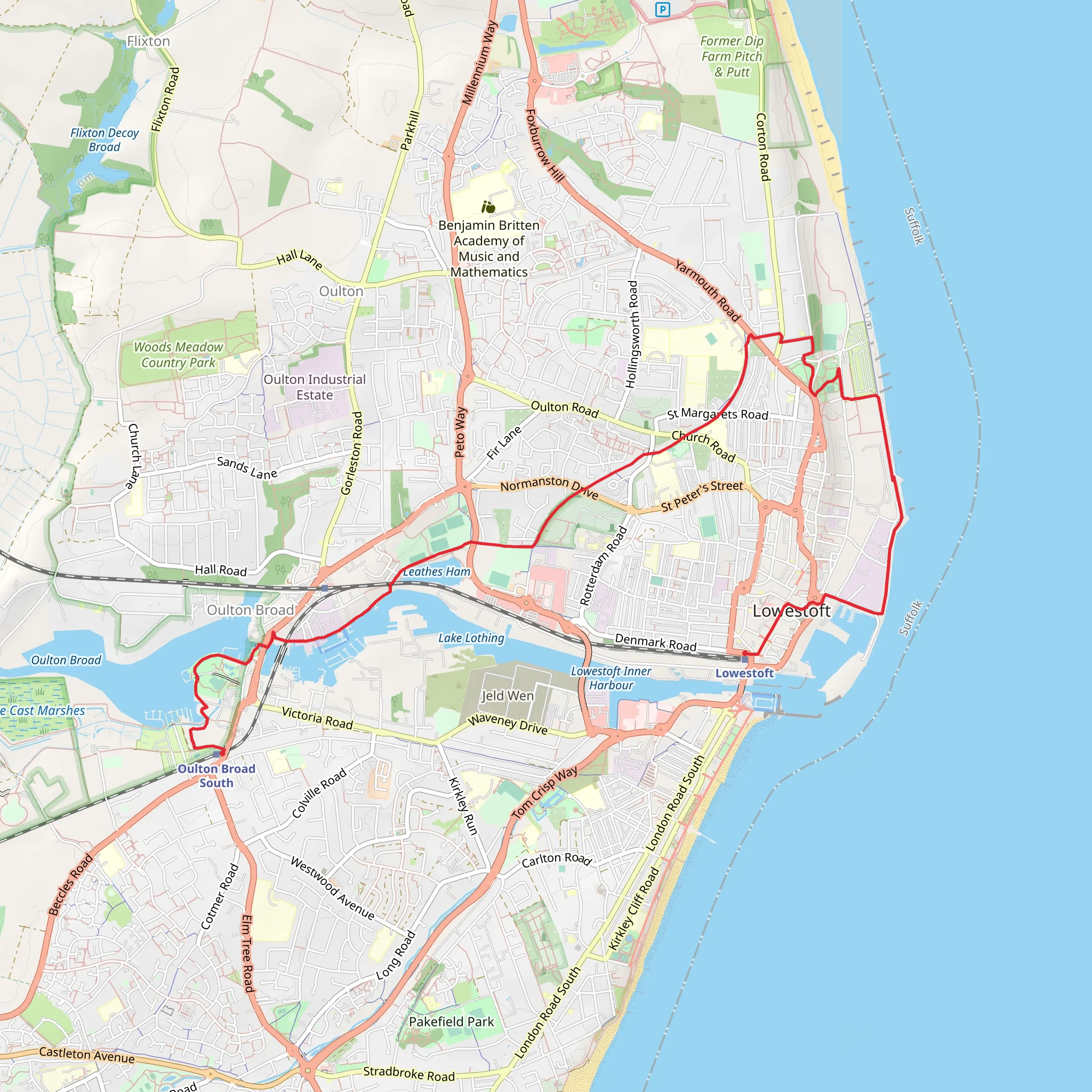 Lake Lothing, Lowestoft Inner Harbour and Hamilton Dock Walk | Suffolk