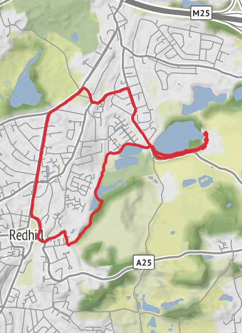 Tandridge Running mobile static map