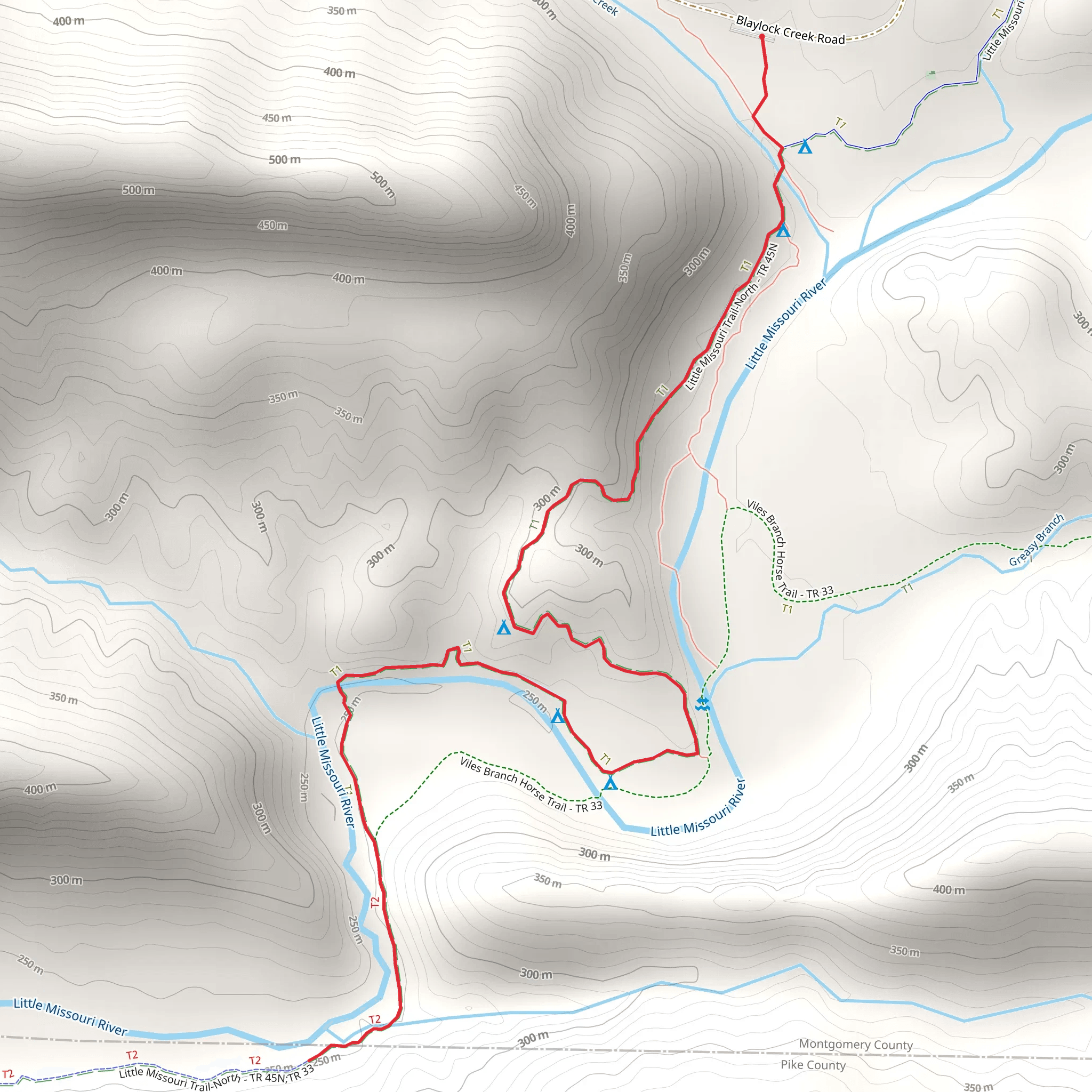 Little Missouri Trail-North mobile static map