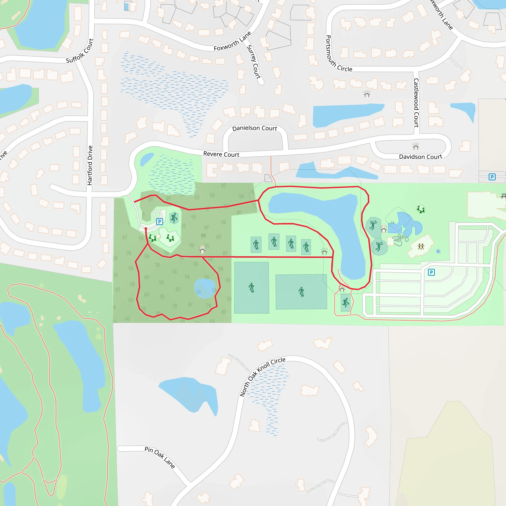 Gurnee Park Loop mobile static map