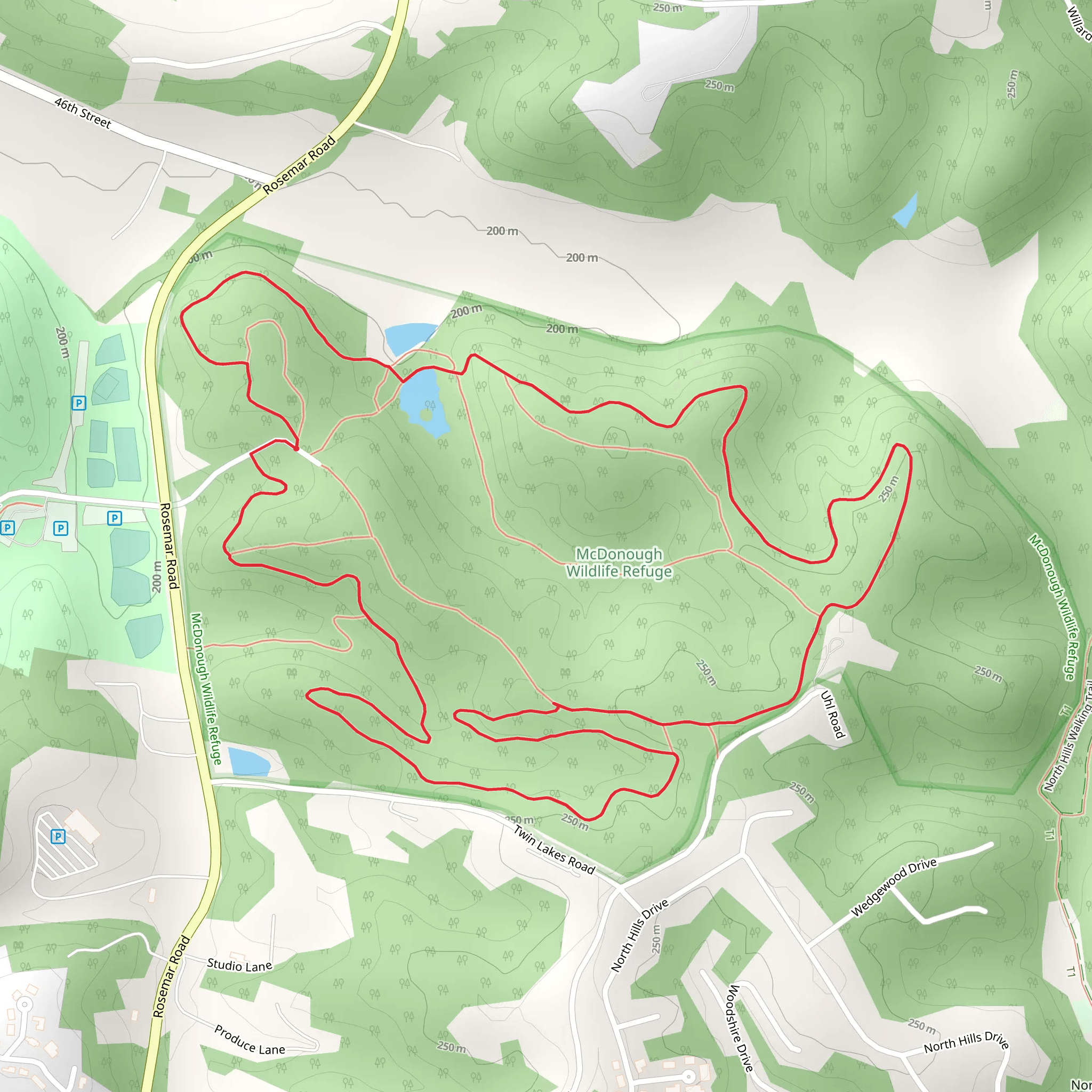 Buckeye and Zig Zag Loop Trail - Jackson Memorial Park mobile static map