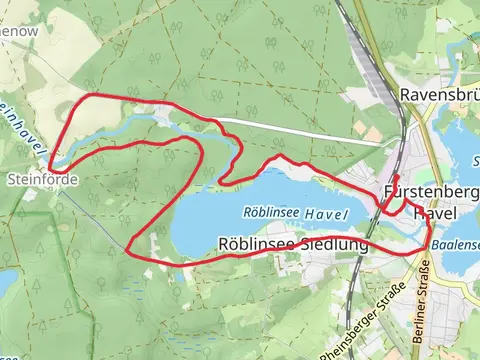 Röblinsee Loop via Röblinsee Rundwanderweg