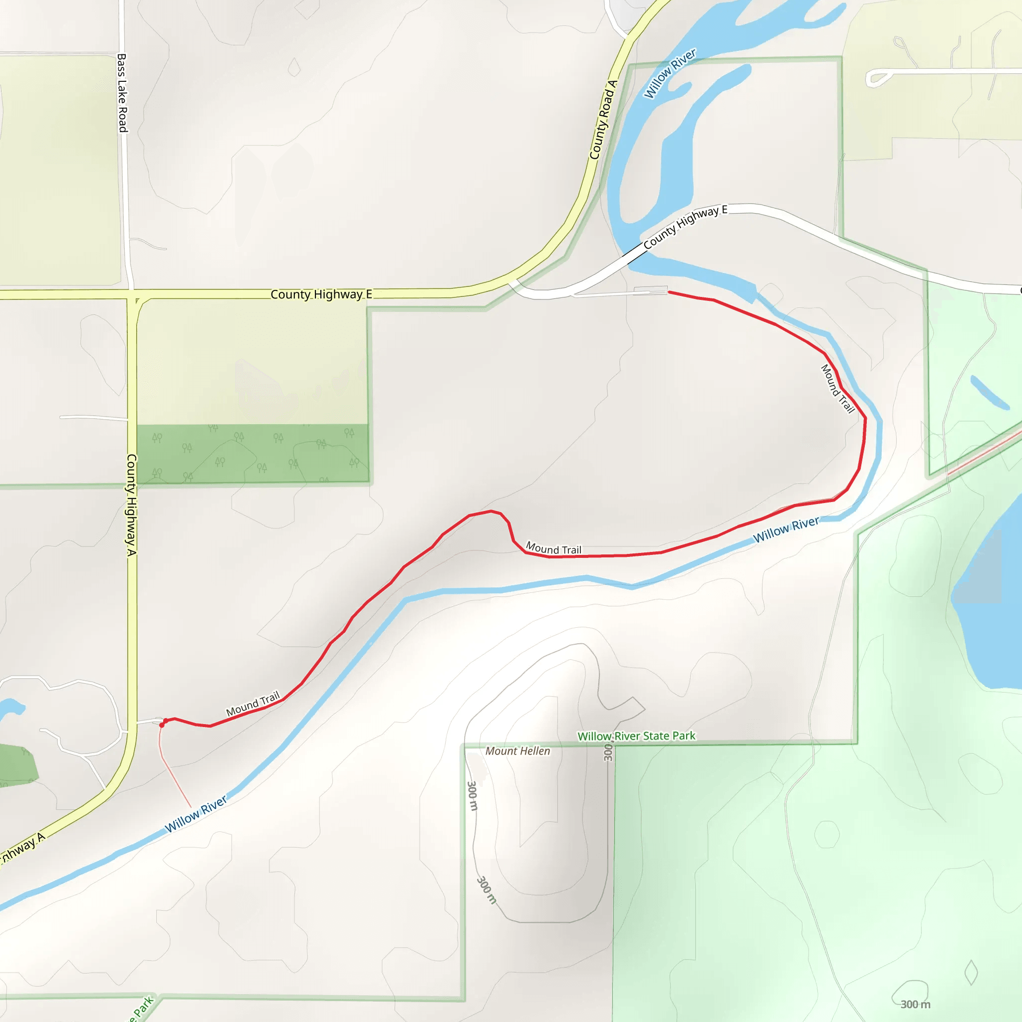 Mound Trail mobile static map