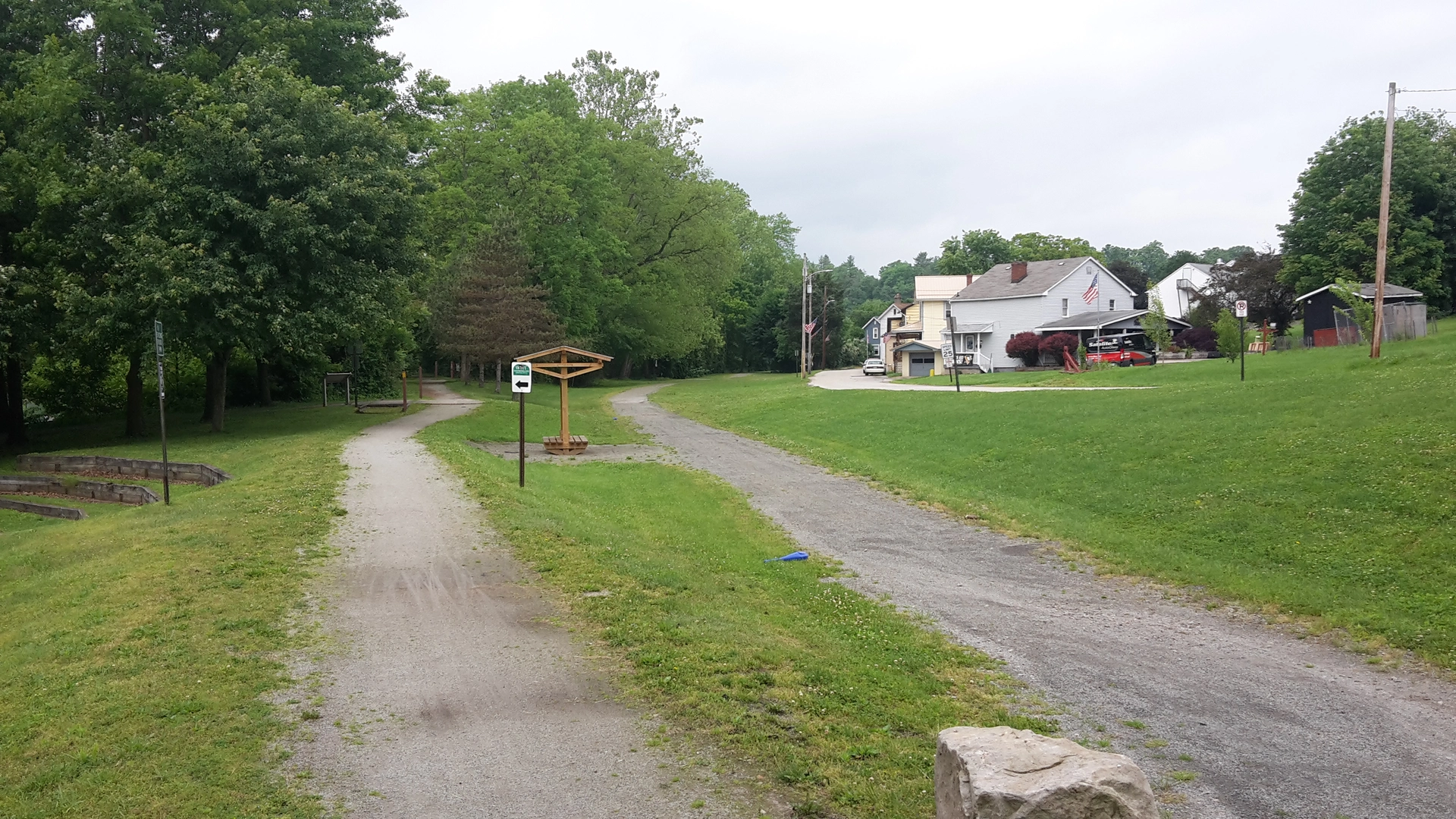 An image depicting the trail Locust Knob and Loyalhanna Creek and its surrounding area.