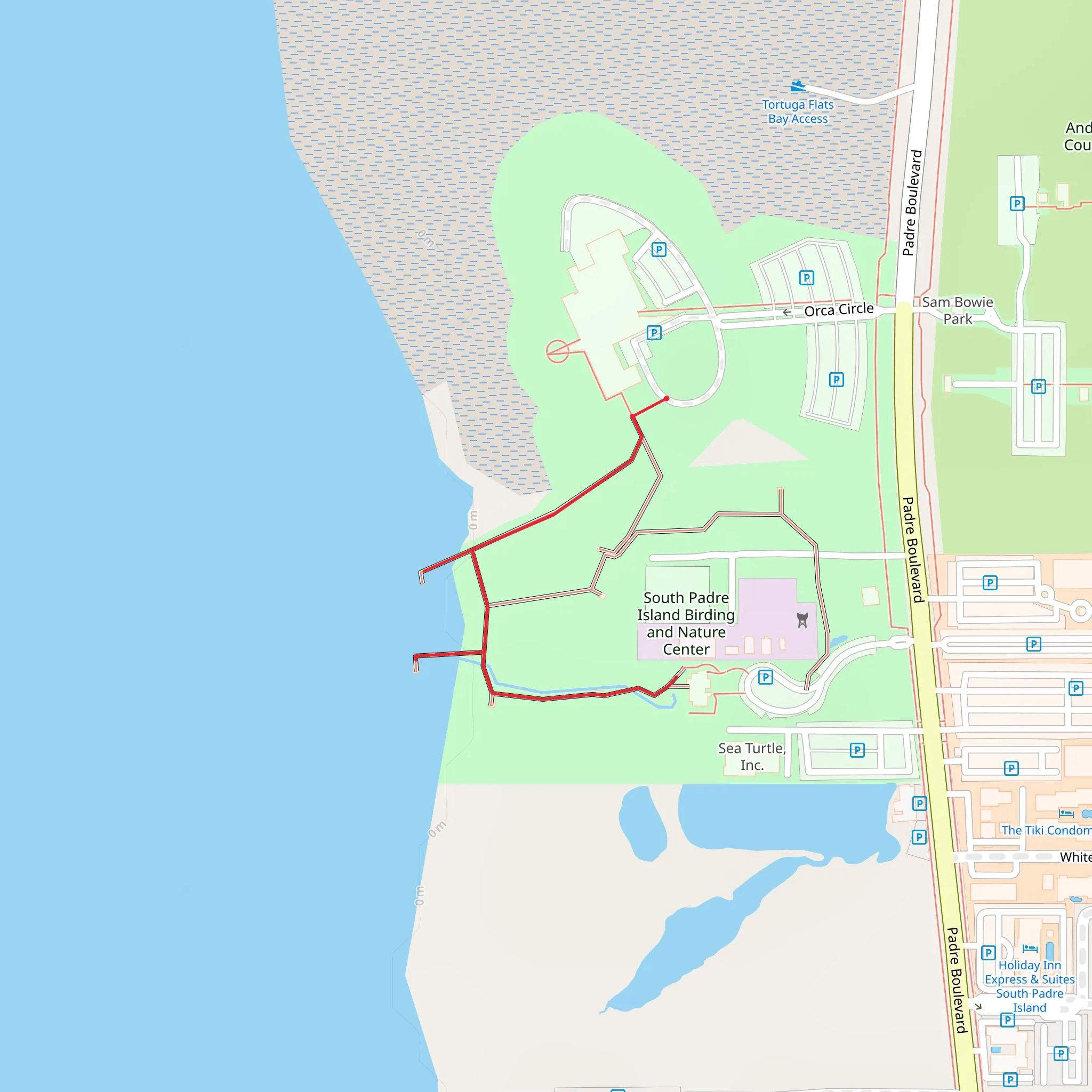 Laguna Madre Nature Trail mobile static map