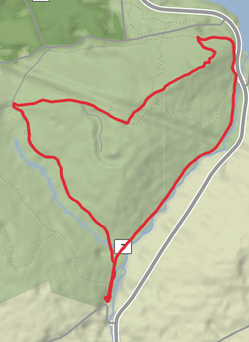 Middle Creek Trail - Aug 2 mobile static map