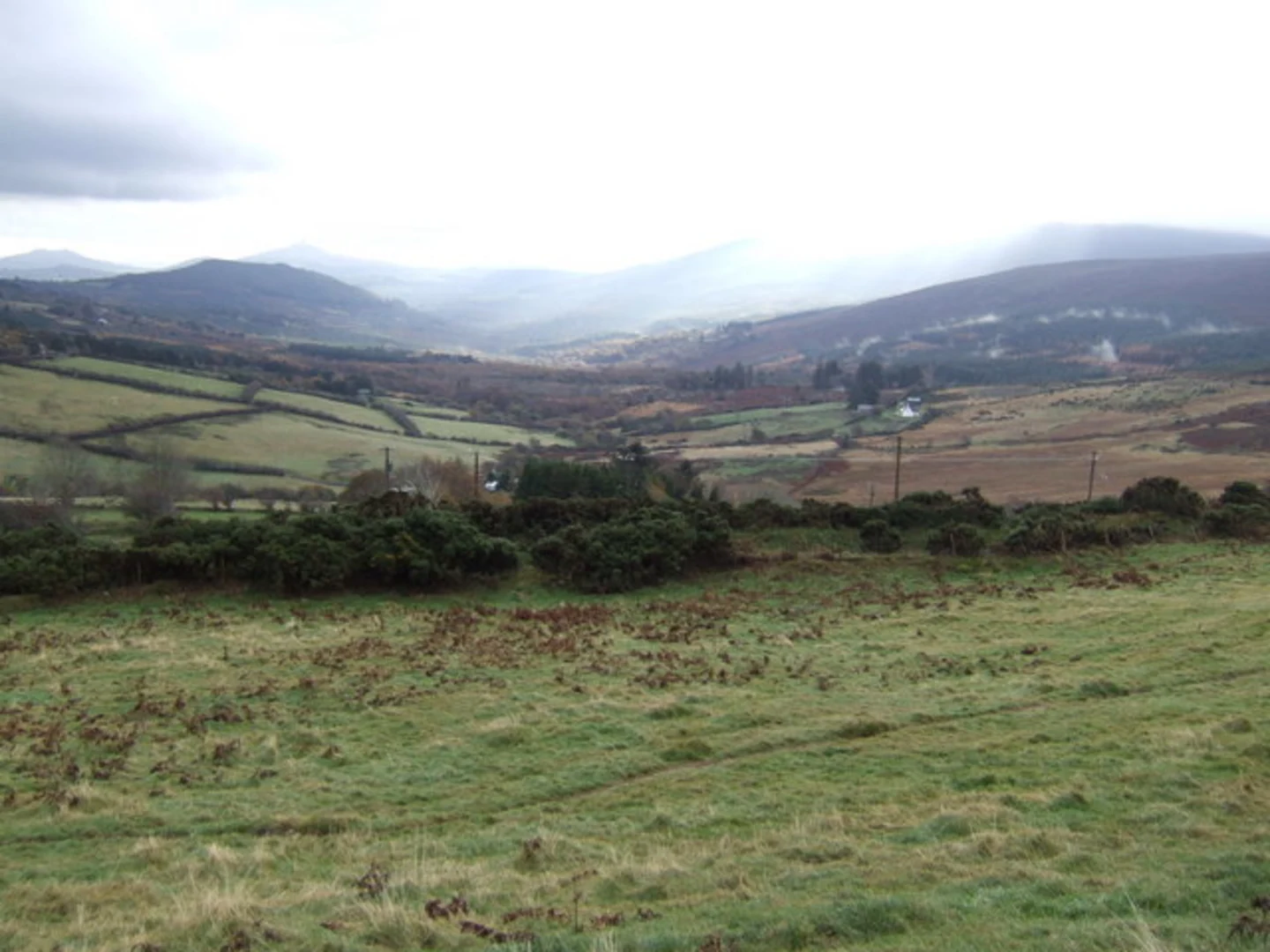 An image depicting the trail Knocknagun from Glencree and its surrounding area.