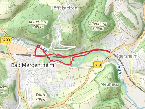 Tauber via Pfarrer-Sebastian Kneipn Weg and Main Neckar Rhein Weg