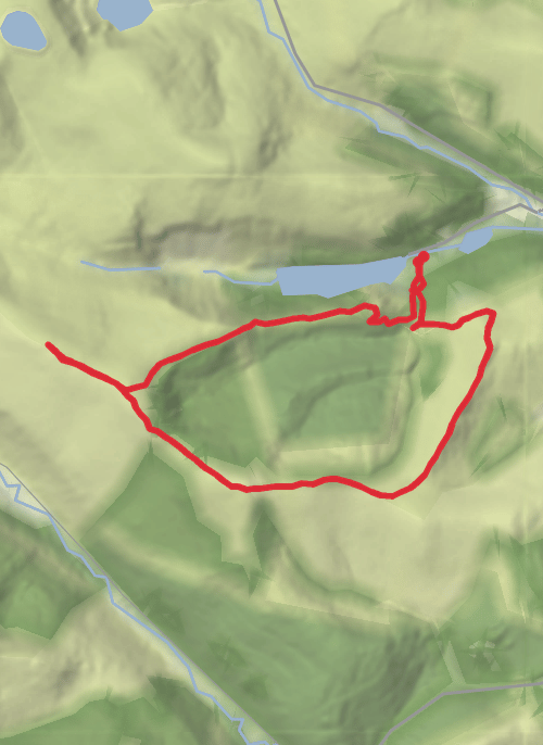 Derrybawn to Lugduff  mobile static map