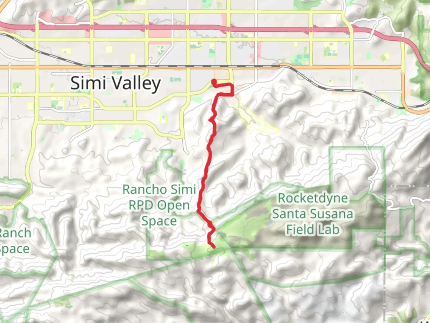 An image depicting the trail Rim of the Valley Trail and its surrounding area.