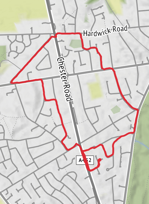 Evening Walking mobile static map