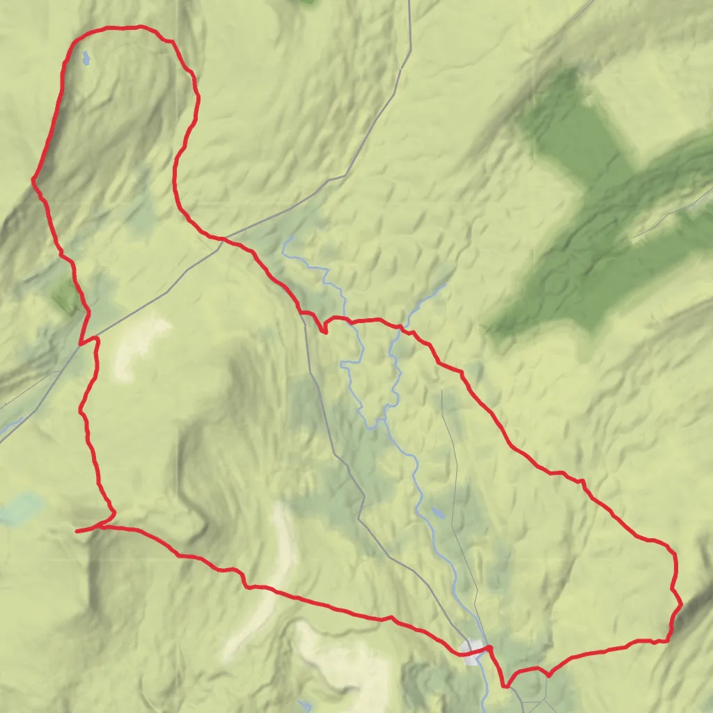 Yorkshire 3 Peaks Challenge mobile static map