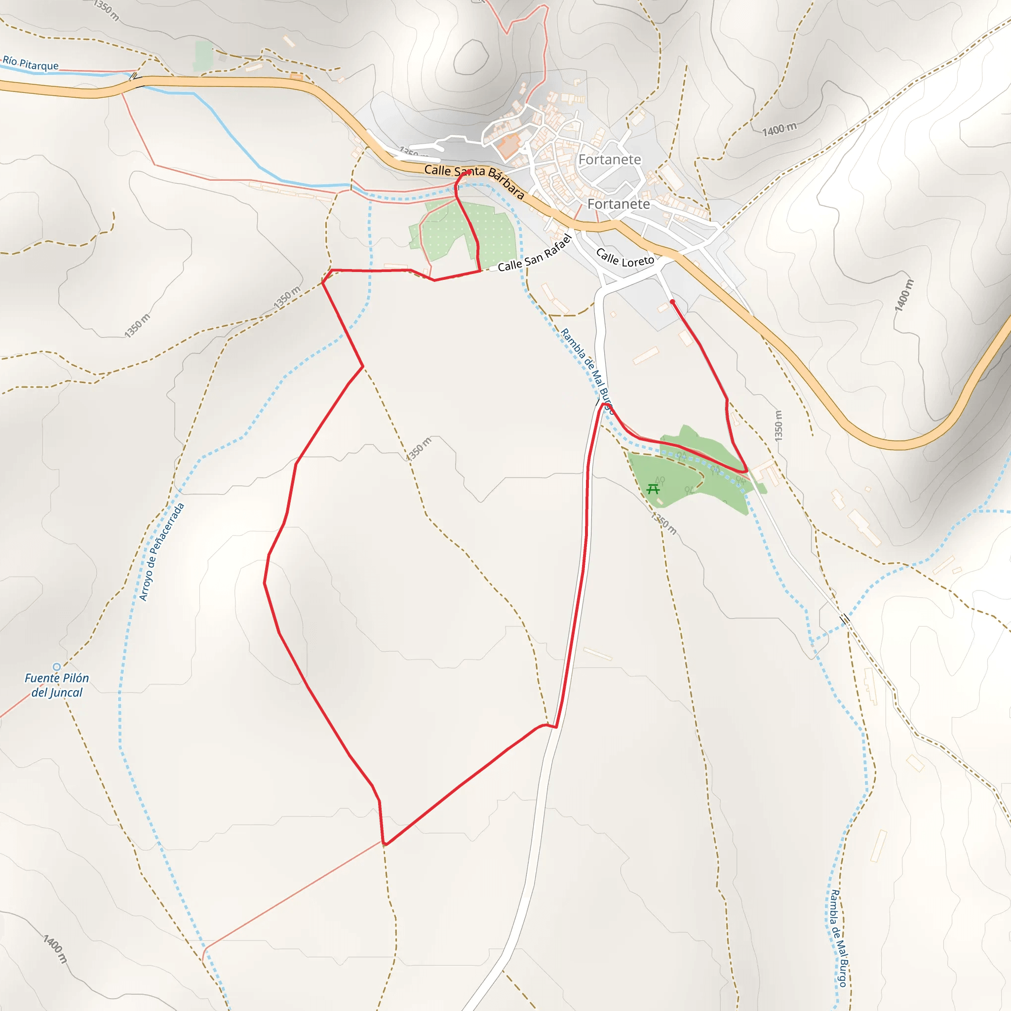 Return to the Hermitages of Fortanete PR TE 073a mobile static map