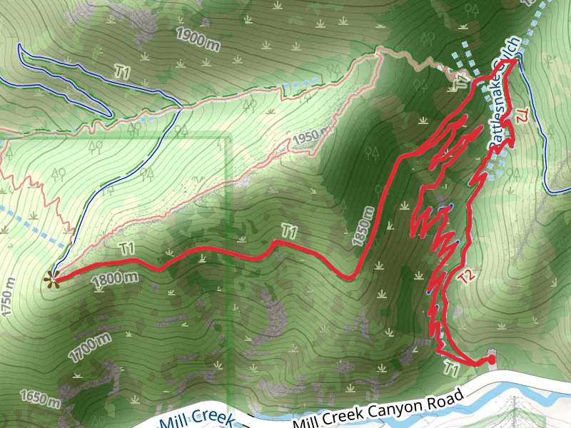 Rattlesnake Gulch trail, Pipeline Trail and Bonneville Shoreline Trail