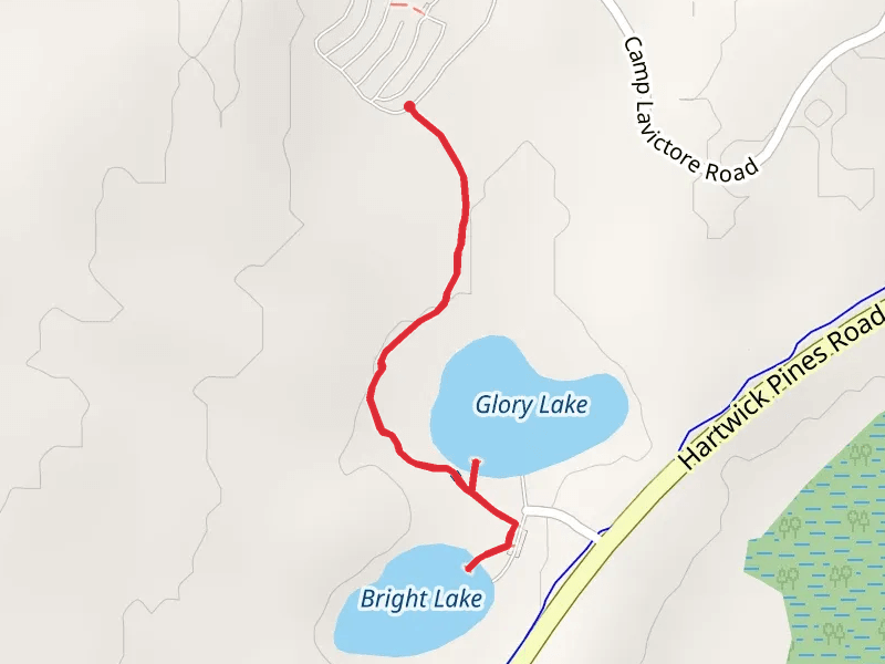 Glory Lake and Bright Lake
