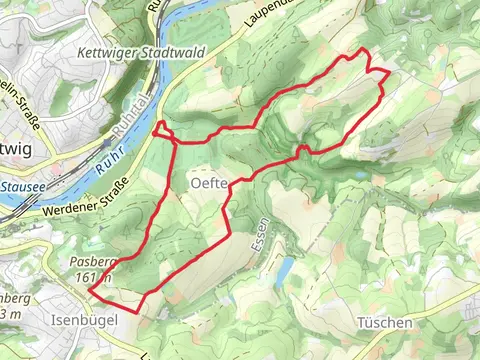 Isenbuegel Rundweg A2 and Werden Rundweg A2