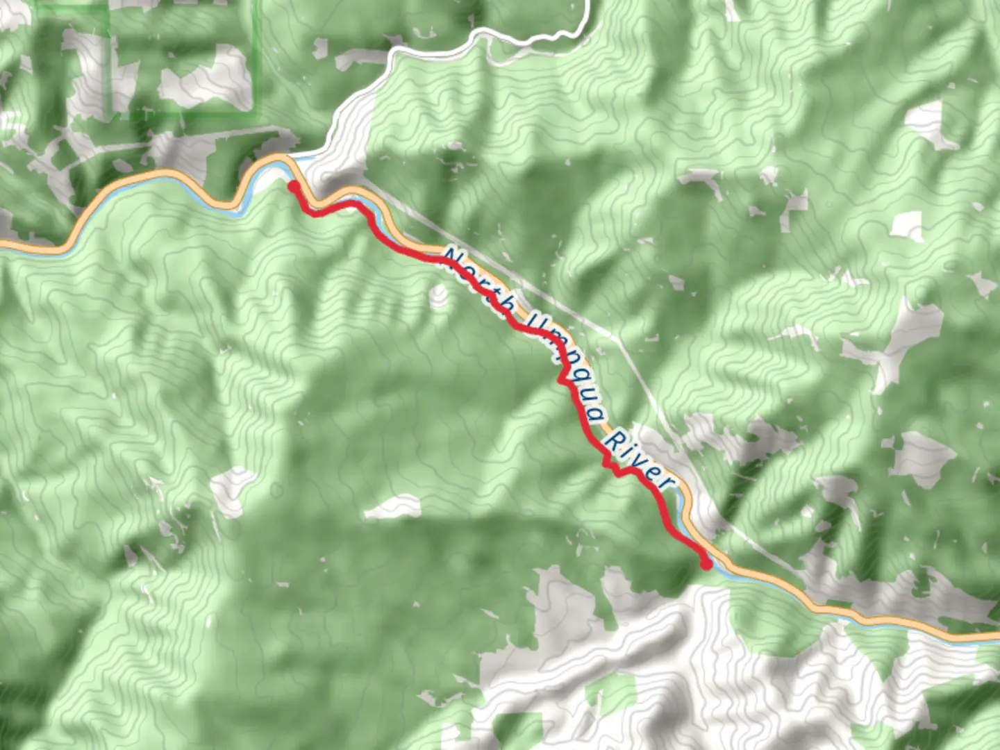An image depicting the trail North Umpqua Trail - Panther and its surrounding area.