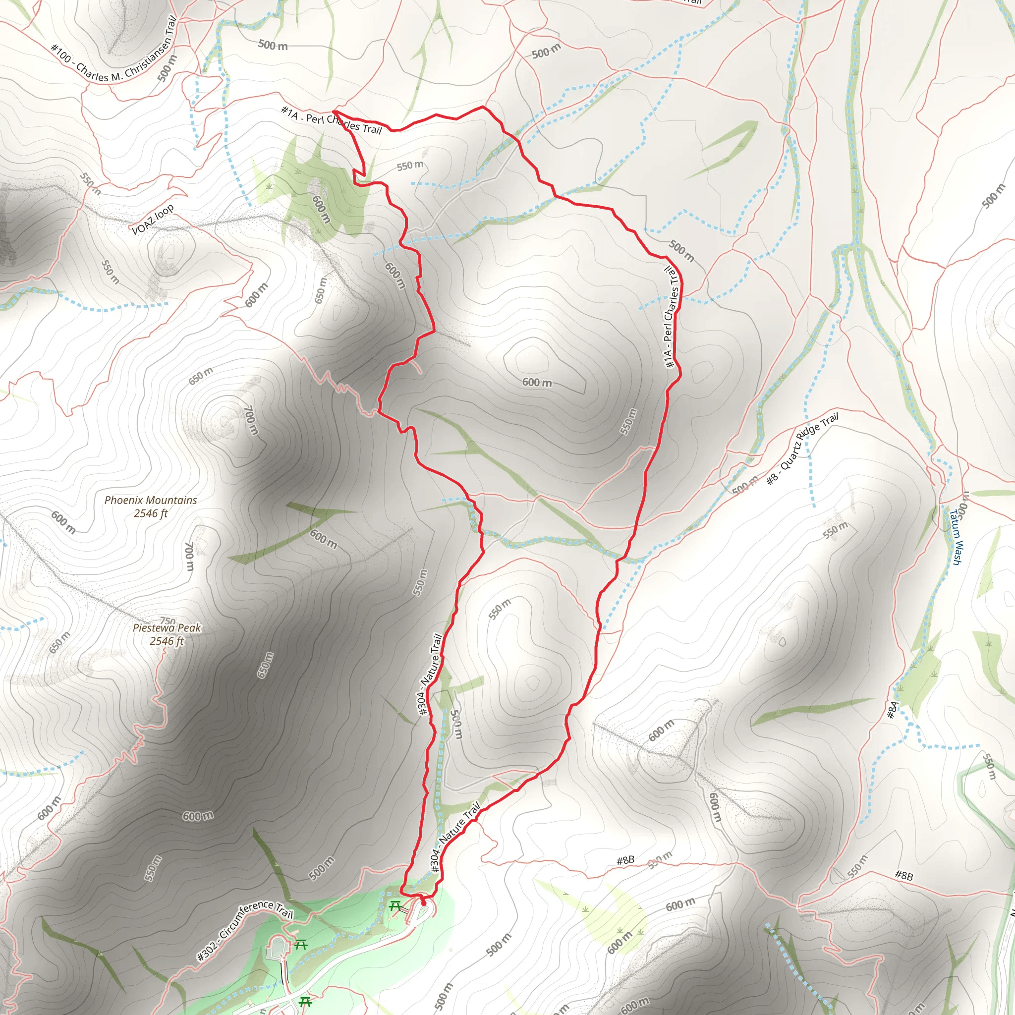 East Piestewa Peak Drive Loop mobile static map