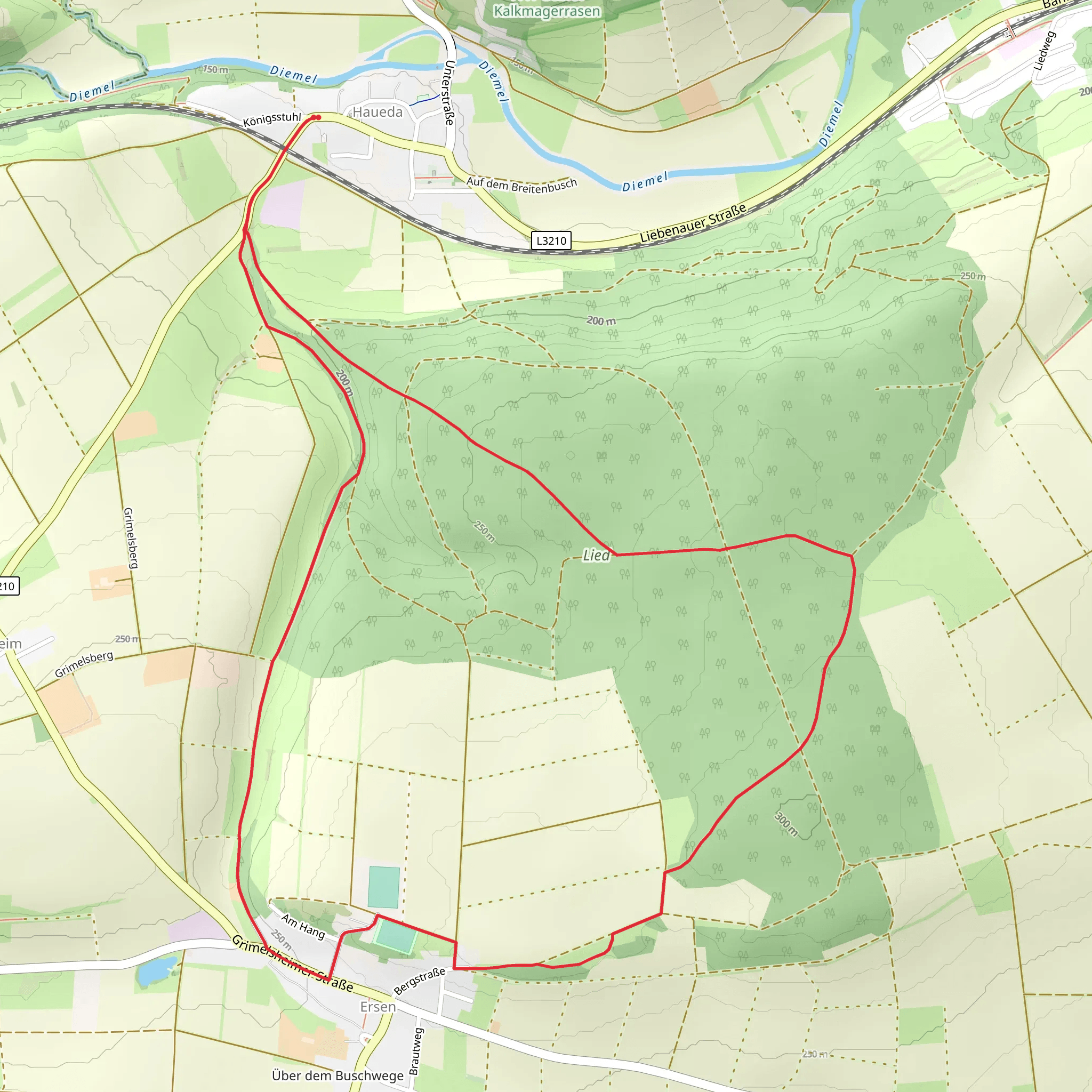 Haueda Loop mobile static map