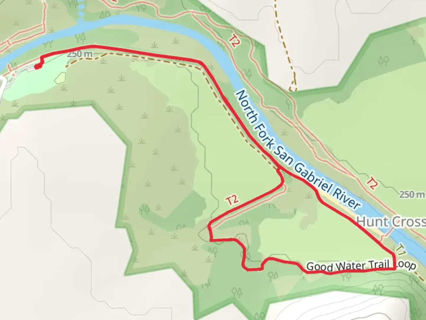 An image depicting the trail Good Water Loop Trail and its surrounding area.