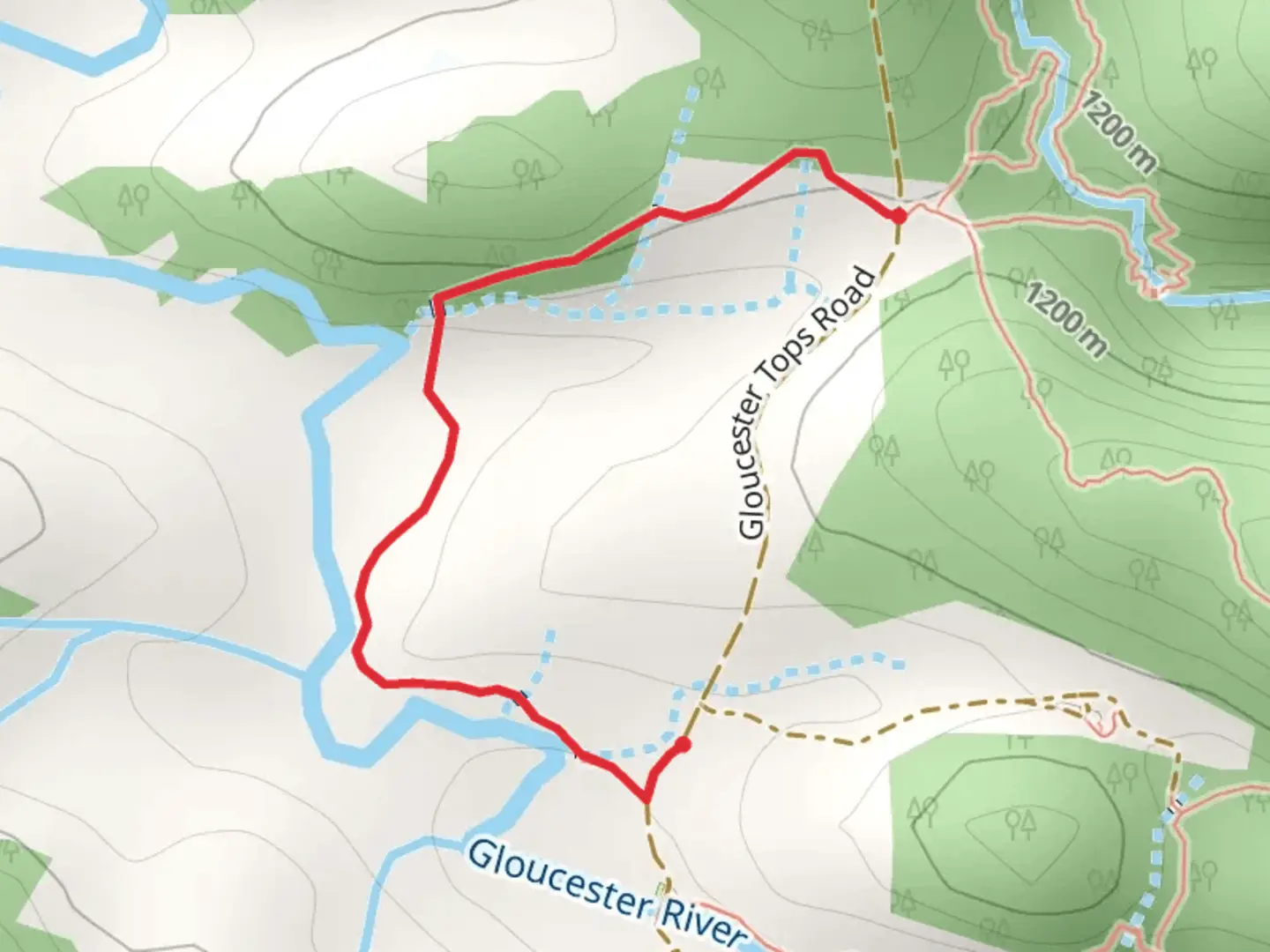 An image depicting the trail Gloucester River Walk and its surrounding area.