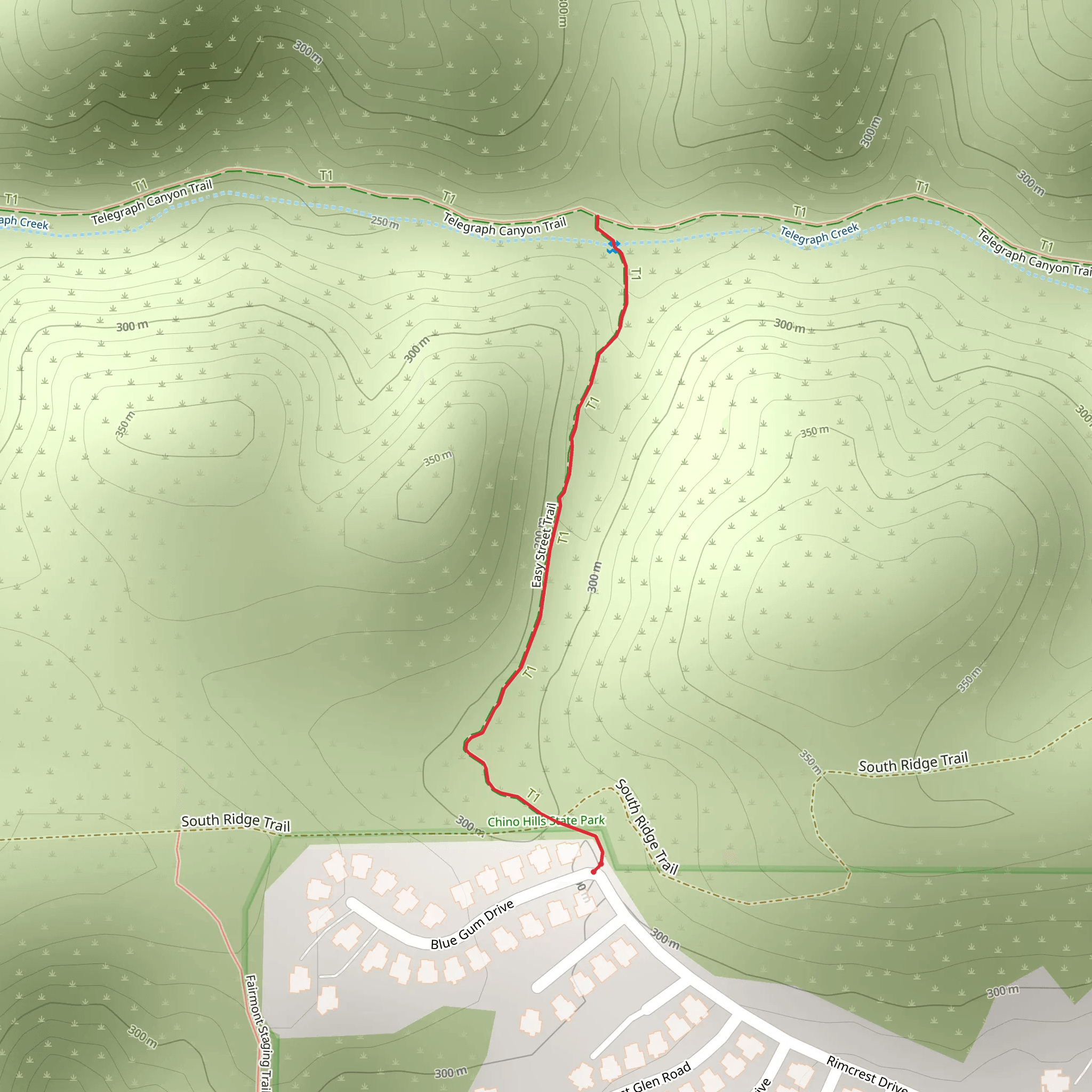 Easy Street Trail mobile static map