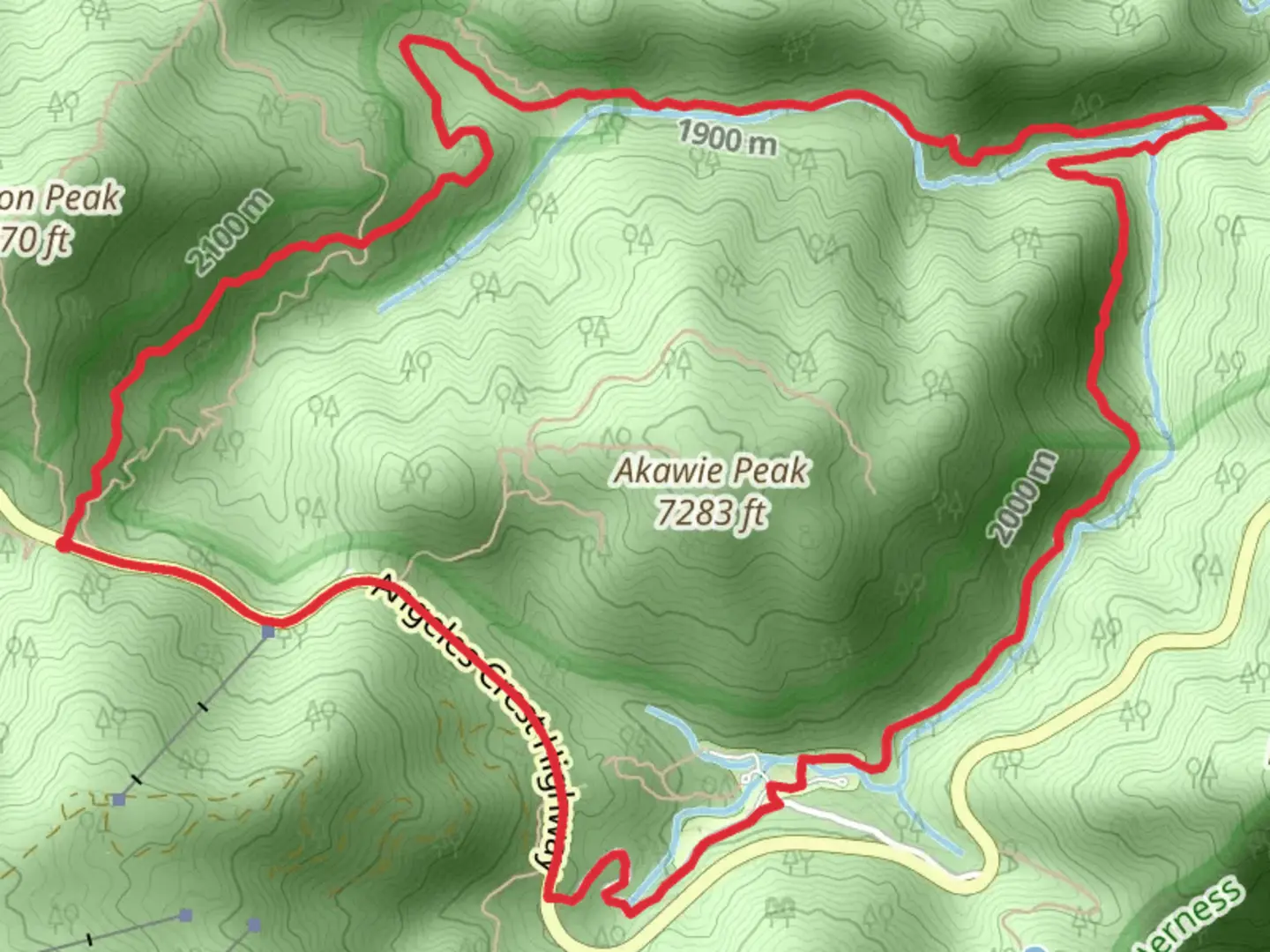 An image depicting the trail Silver Moccasin and Burkhart Loop Trail and its surrounding area.