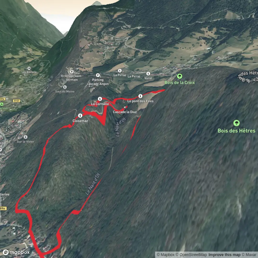 An image depicting the trail La boucle d'Angon & Rovagny and its surrounding area.
