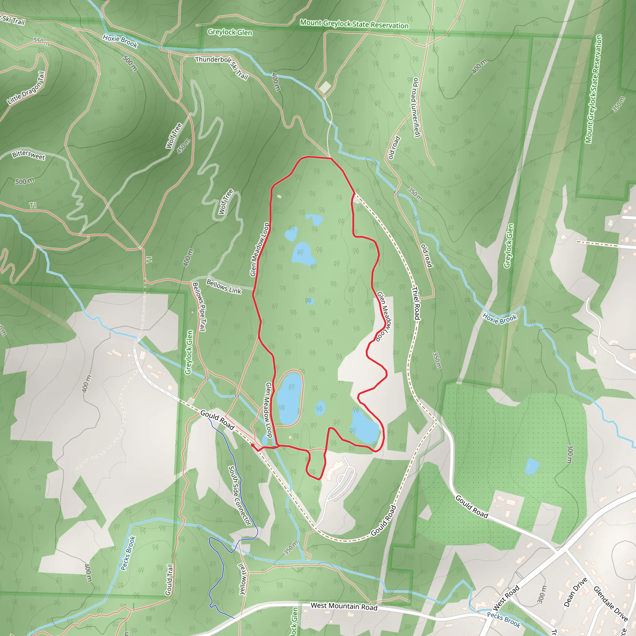 Glen Meadow Loop mobile static map