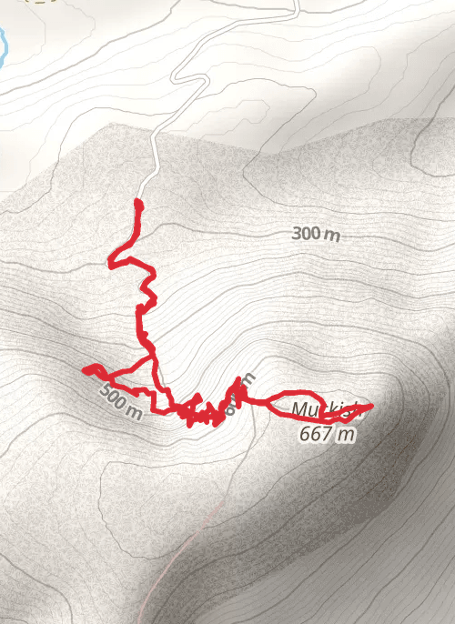 Muckish via miners path mobile static map