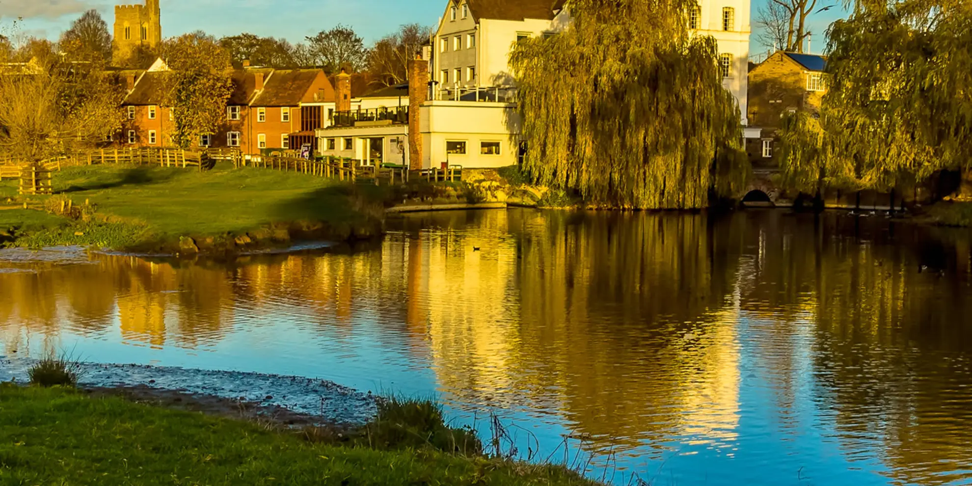 An image depicting the trail Sudbury from Long Melford Circular and its surrounding area.