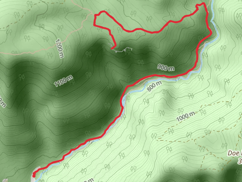 Cascades National Recreation Trail via Little Stony Creek