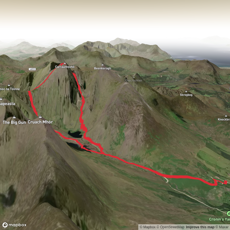 Carrauntoohil via Curved Gully