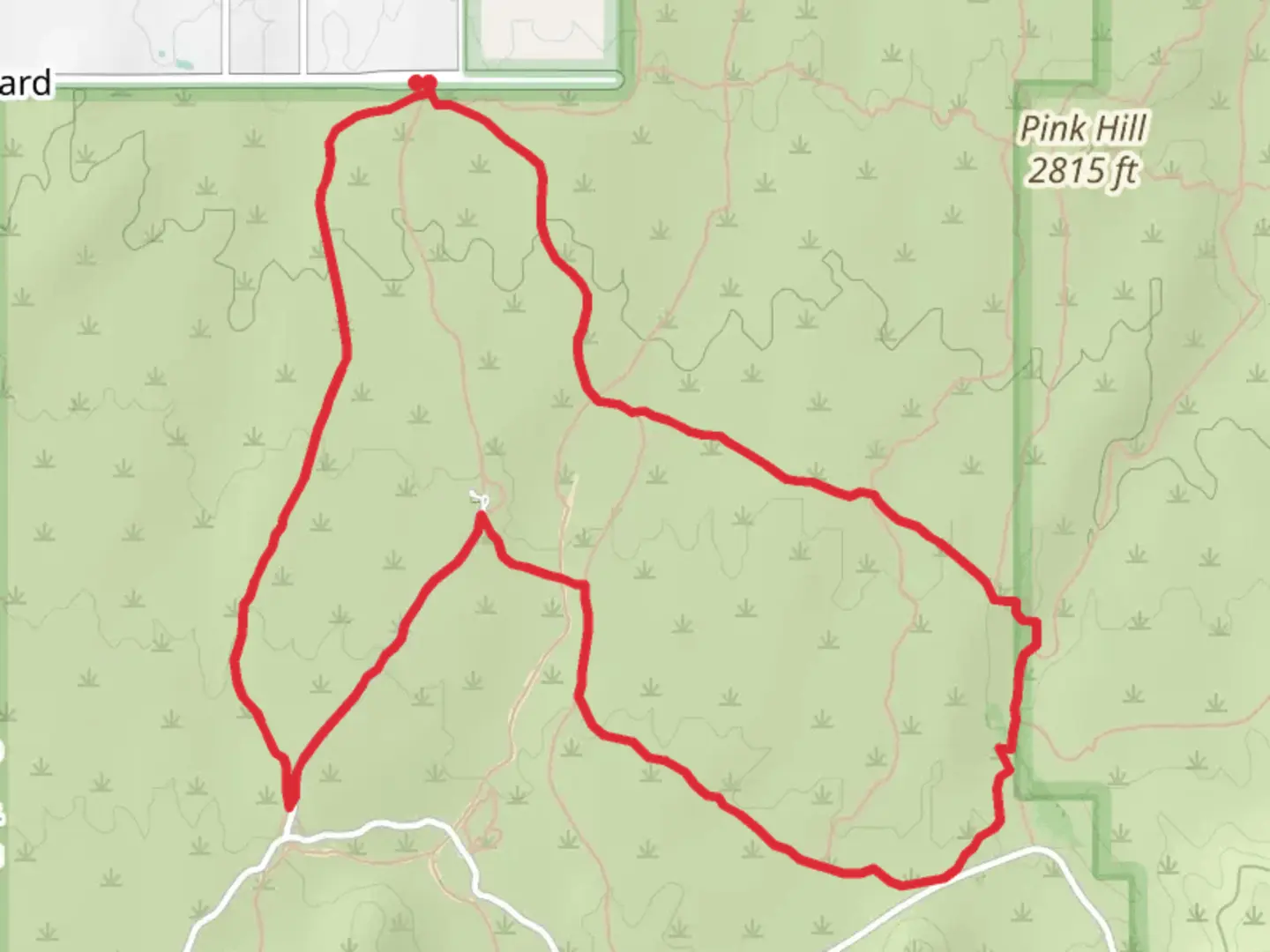 An image depicting the trail Shantz Trail, Mica View, Cactus Forest Trail and Cholla Loop Trail and its surrounding area.