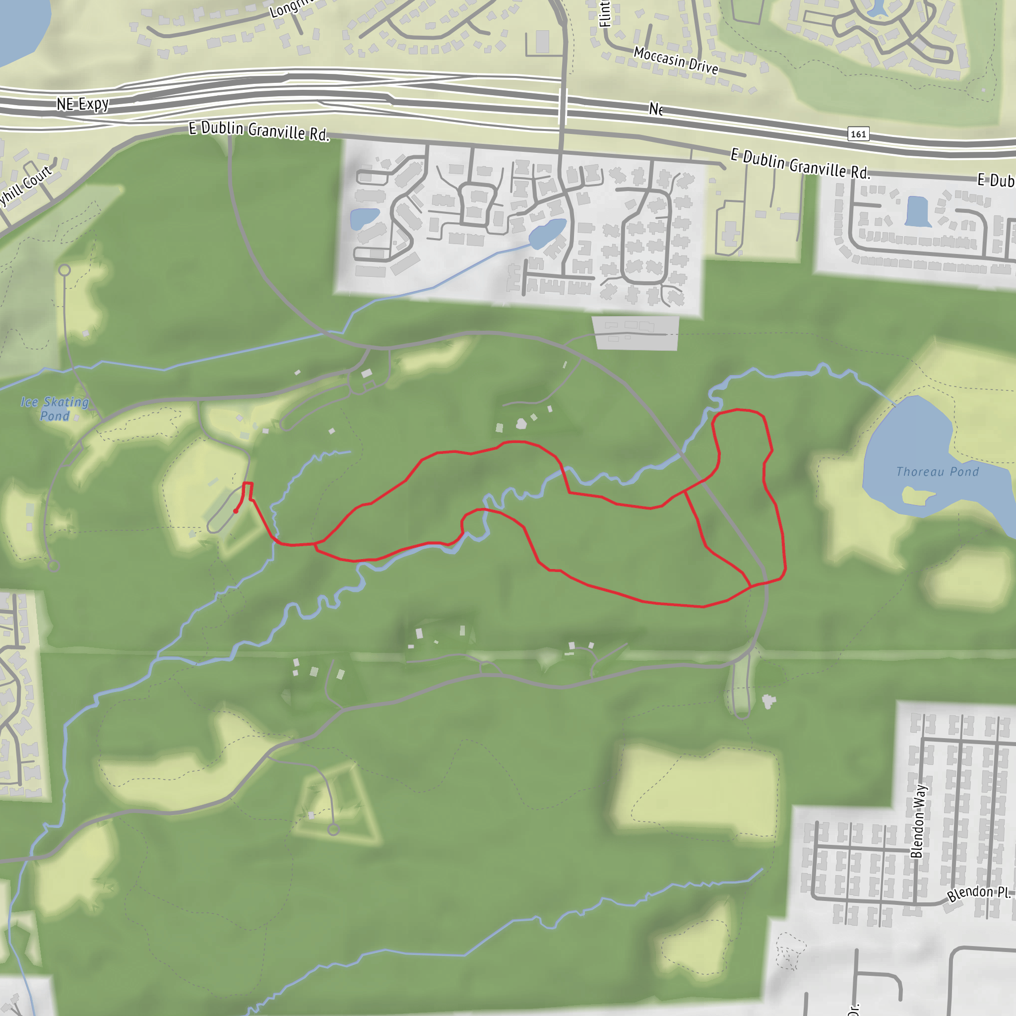 Brookside, Ripple Rock and Overlook Loop Trail mobile static map