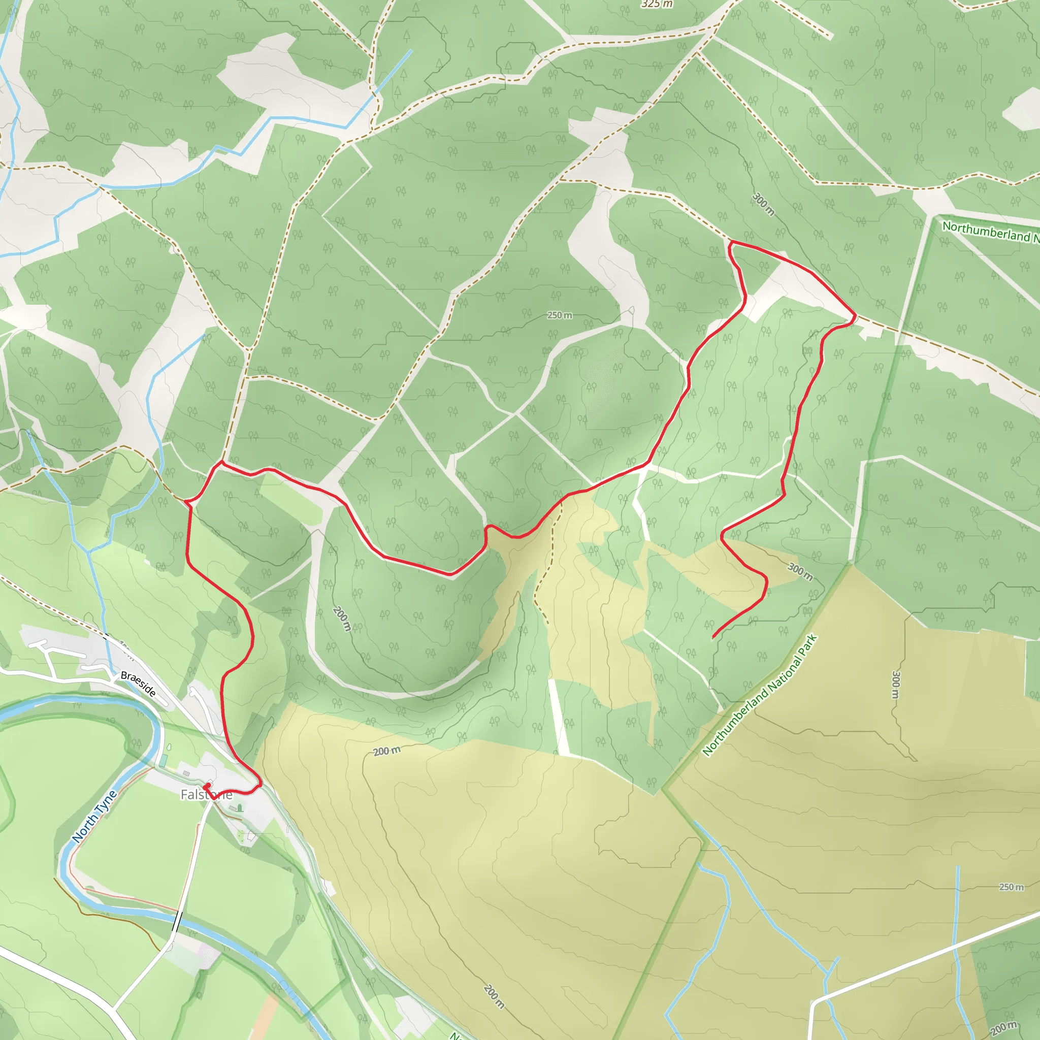 Hollows Hill and Green Eyes Walk mobile static map