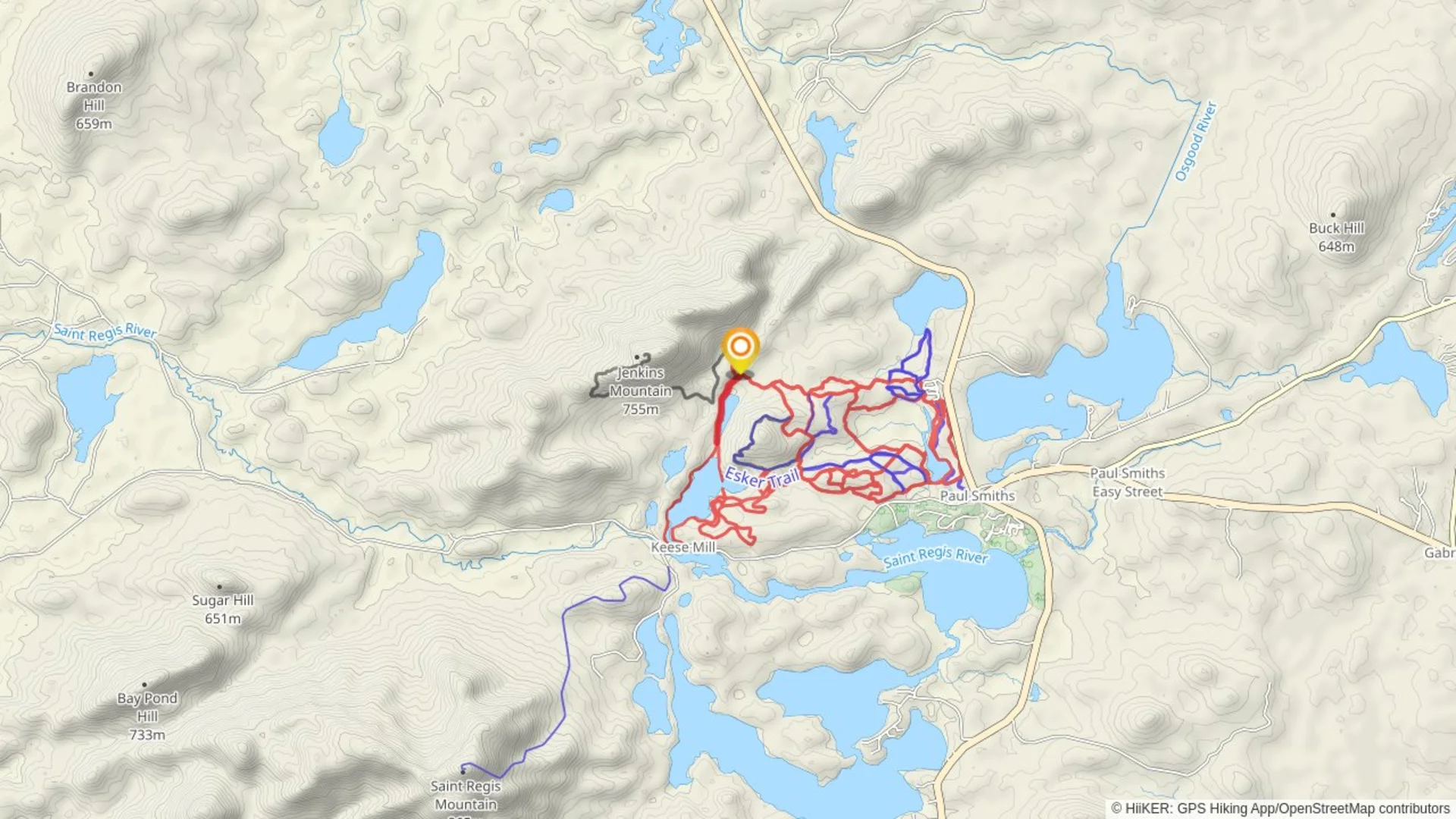 An image depicting the trail Long Pond Trail and its surrounding area.