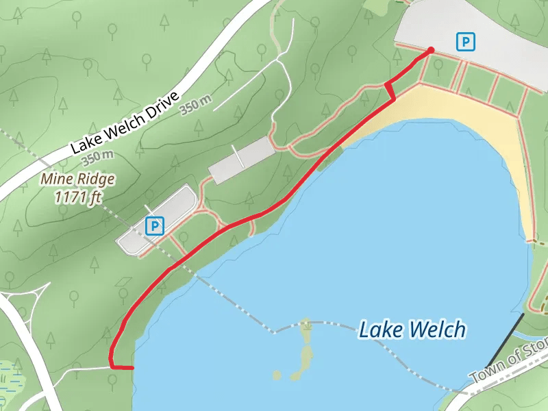 Lake Welch Beach Road Trail
