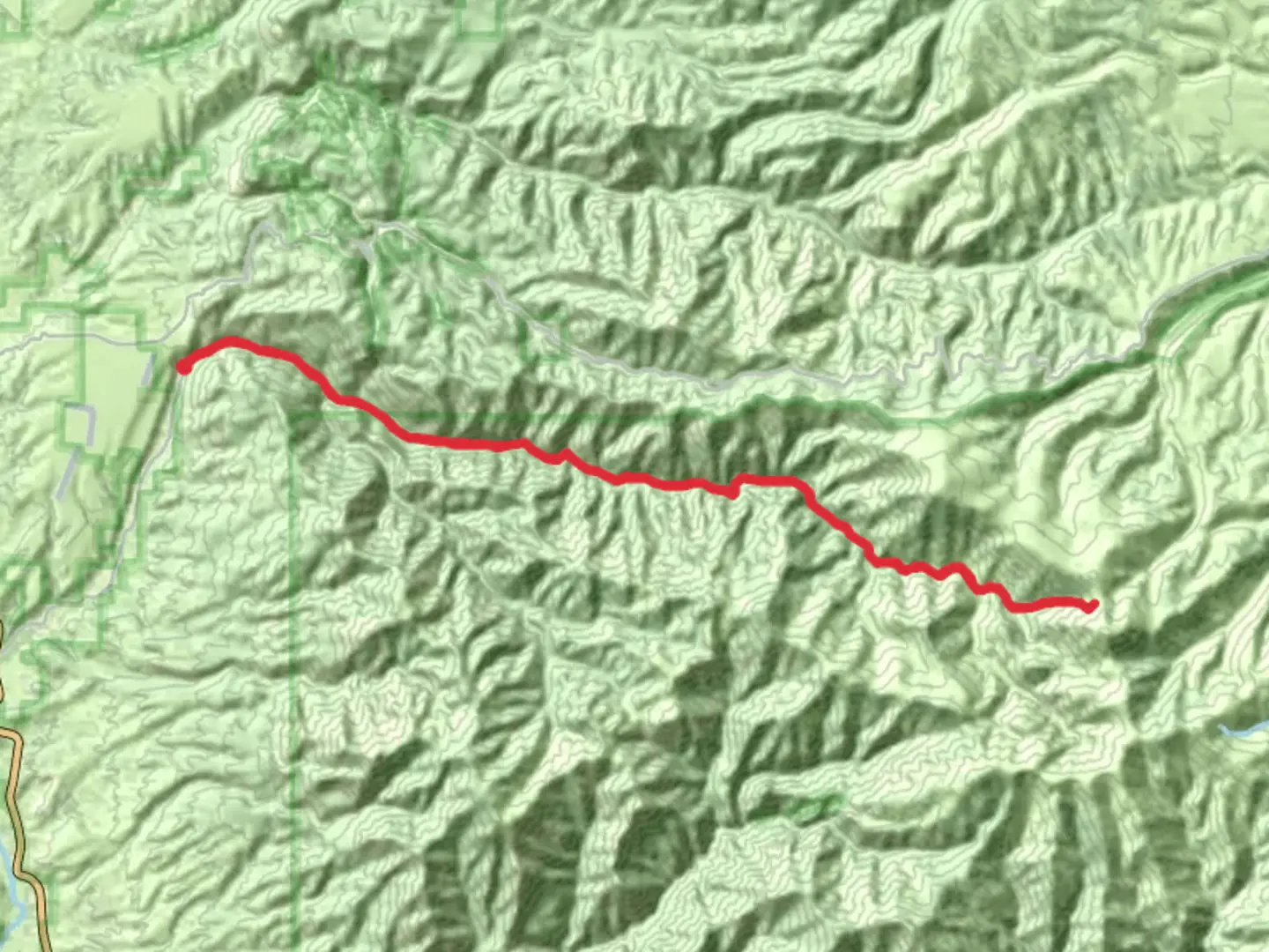 An image depicting the trail Whitewater Creek Trail and its surrounding area.