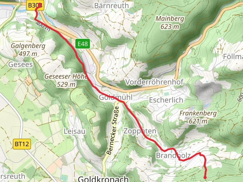 Bad Berneck im Fichtelgebirge to Fürstenstein Walk