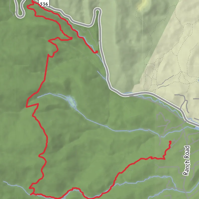 Hike from Bernalillo County mobile static map