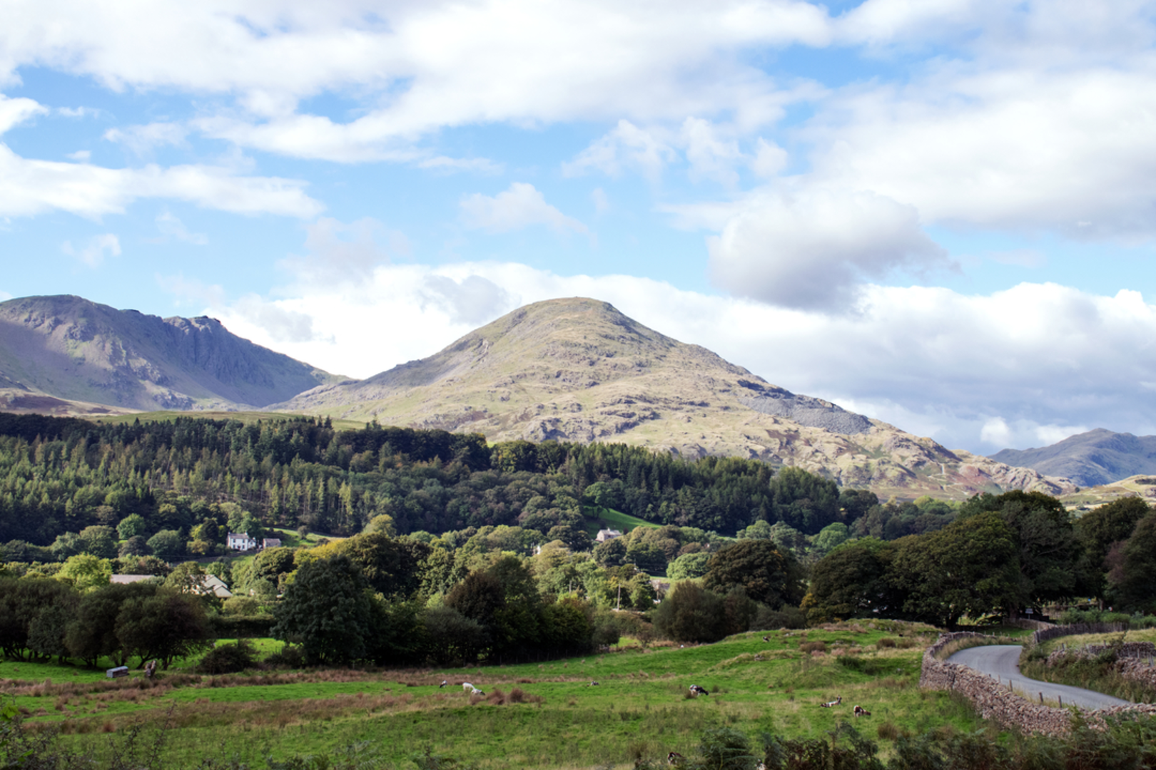 An image depicting the trail Wetherlam and its surrounding area.