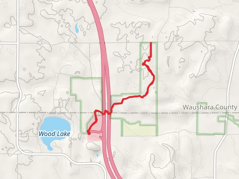 Ice Age Trail from Wood Lake