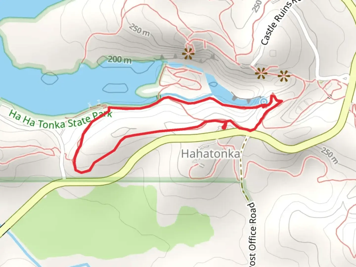 An image depicting the trail Spring Loop Trail and its surrounding area.