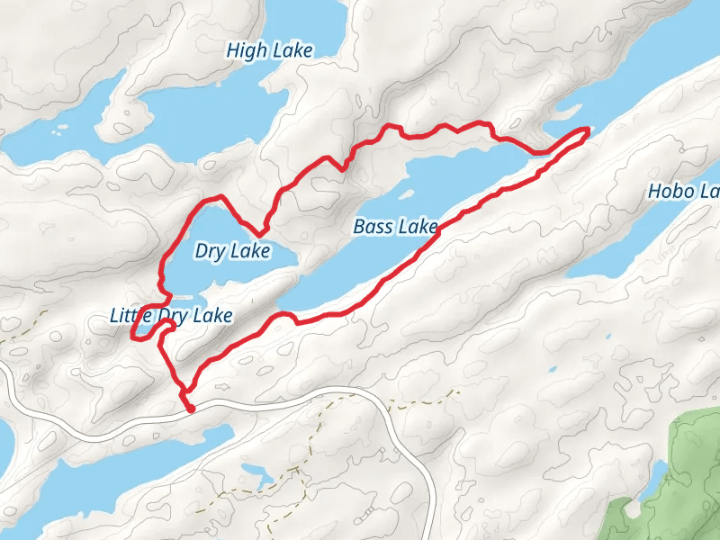 Bass Lake and Dry Lake Loop