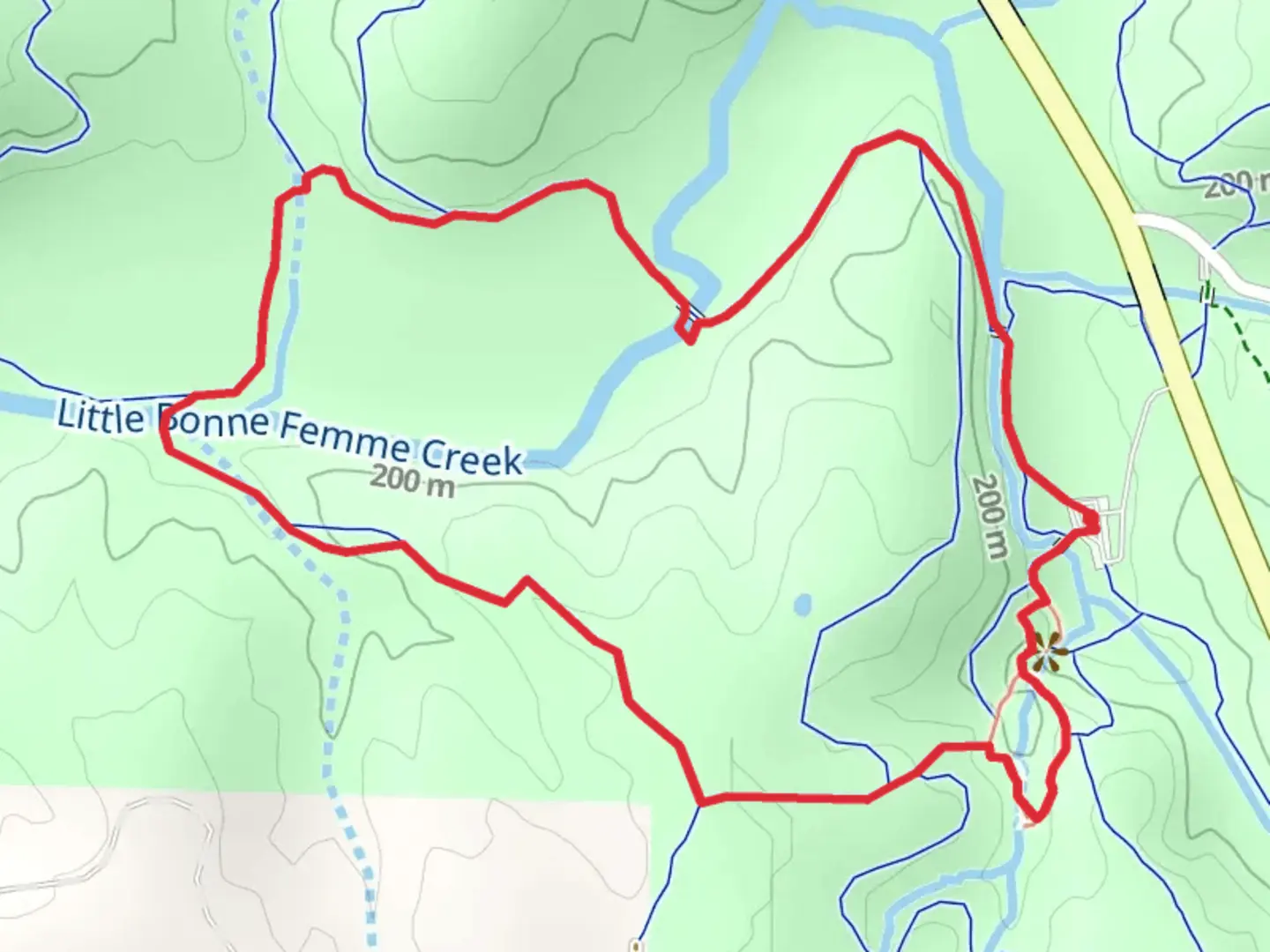 An image depicting the trail Spring Brook Loop Trail and its surrounding area.