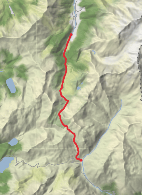 TMB Day 2 Les Contamines - Les Chapiaux mobile static map